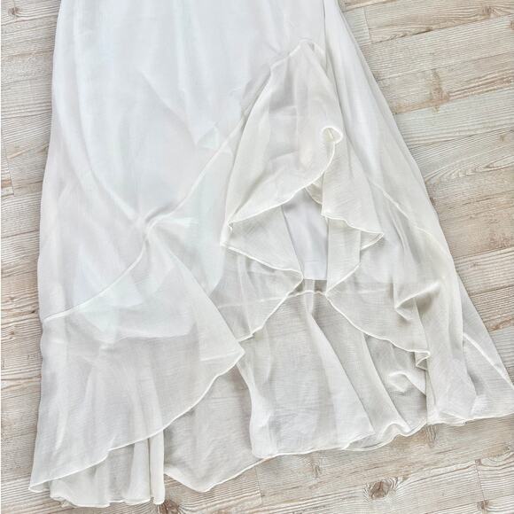 Leifsdottir Anthropologie Ardastra Gauze Shell Collar Maxi‎ Dress | White 10 - Picture 4 of 11